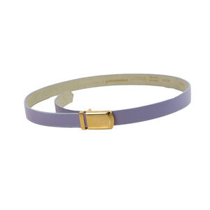 Vintage Emmanuel Purple Skinny Leather Belt Size M